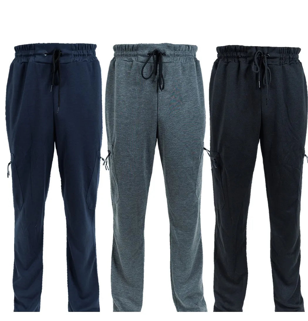 3 Pack Men's Fleece Lined Jogger Sweatpants S-3XL