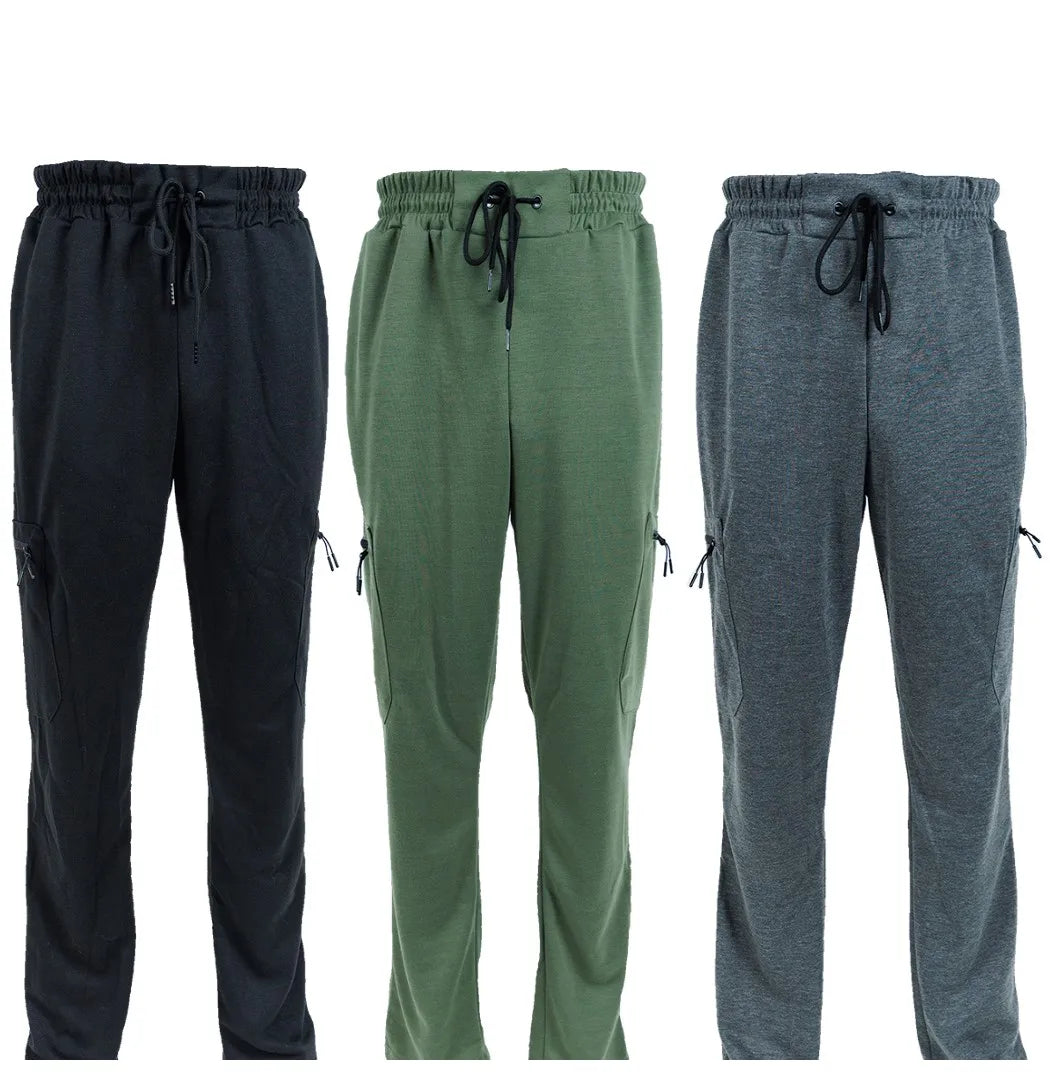 3 Pack Men's Fleece Lined Jogger Sweatpants S-3XL