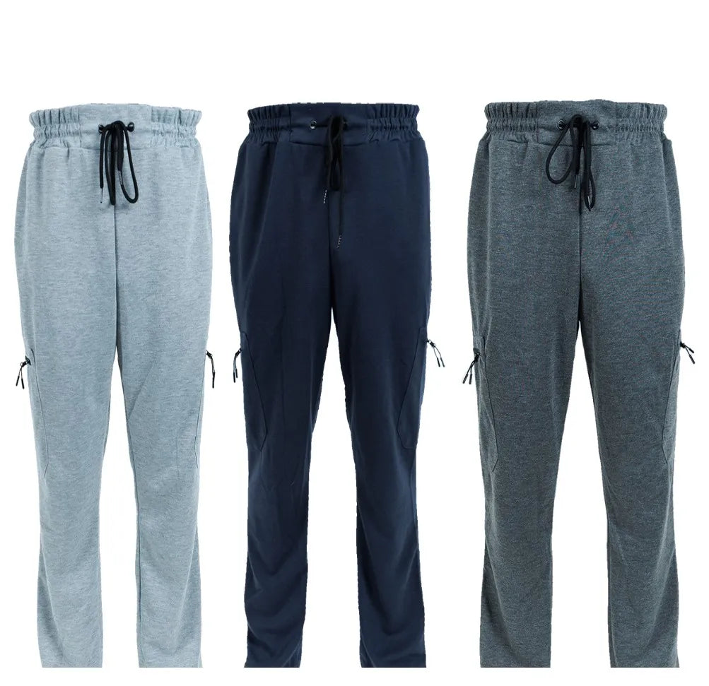 3 Pack Men's Fleece Lined Jogger Sweatpants S-3XL