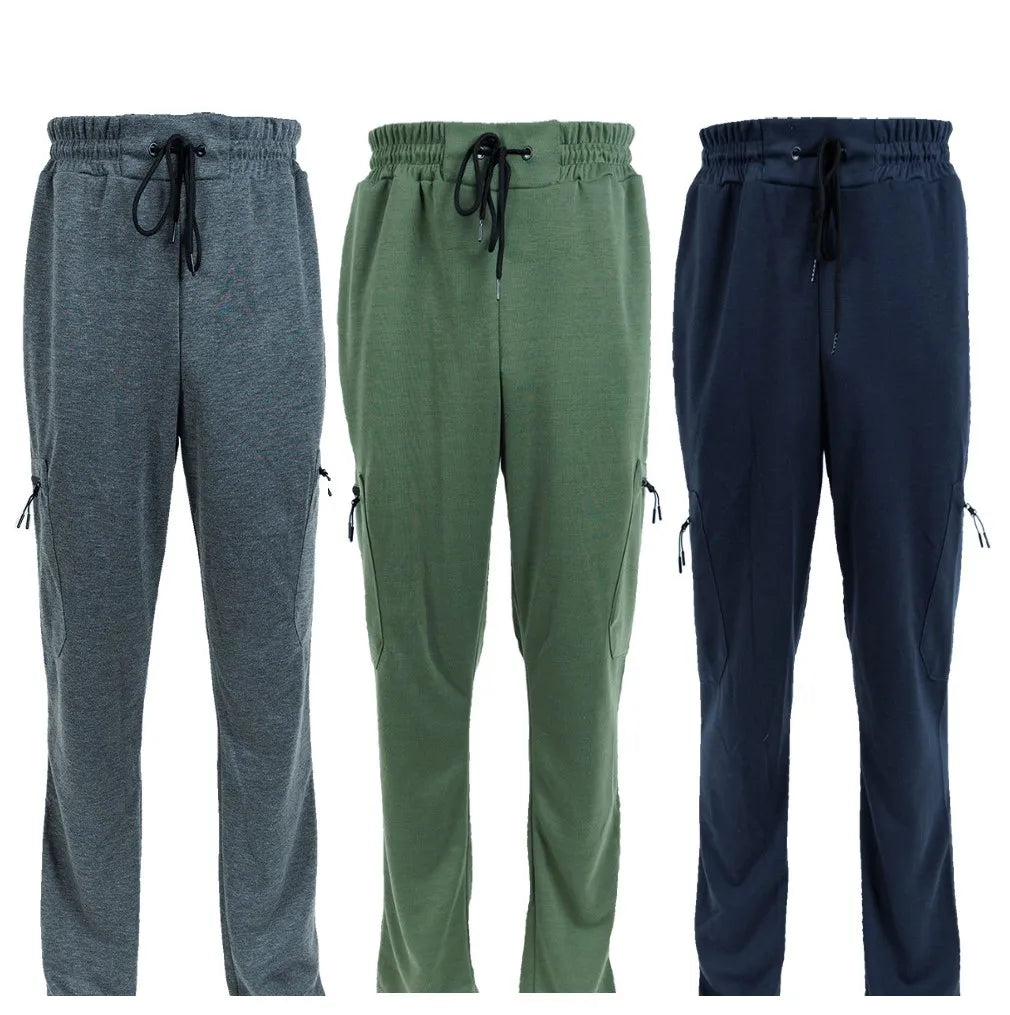 3 Pack Men's Fleece Lined Jogger Sweatpants S-3XL