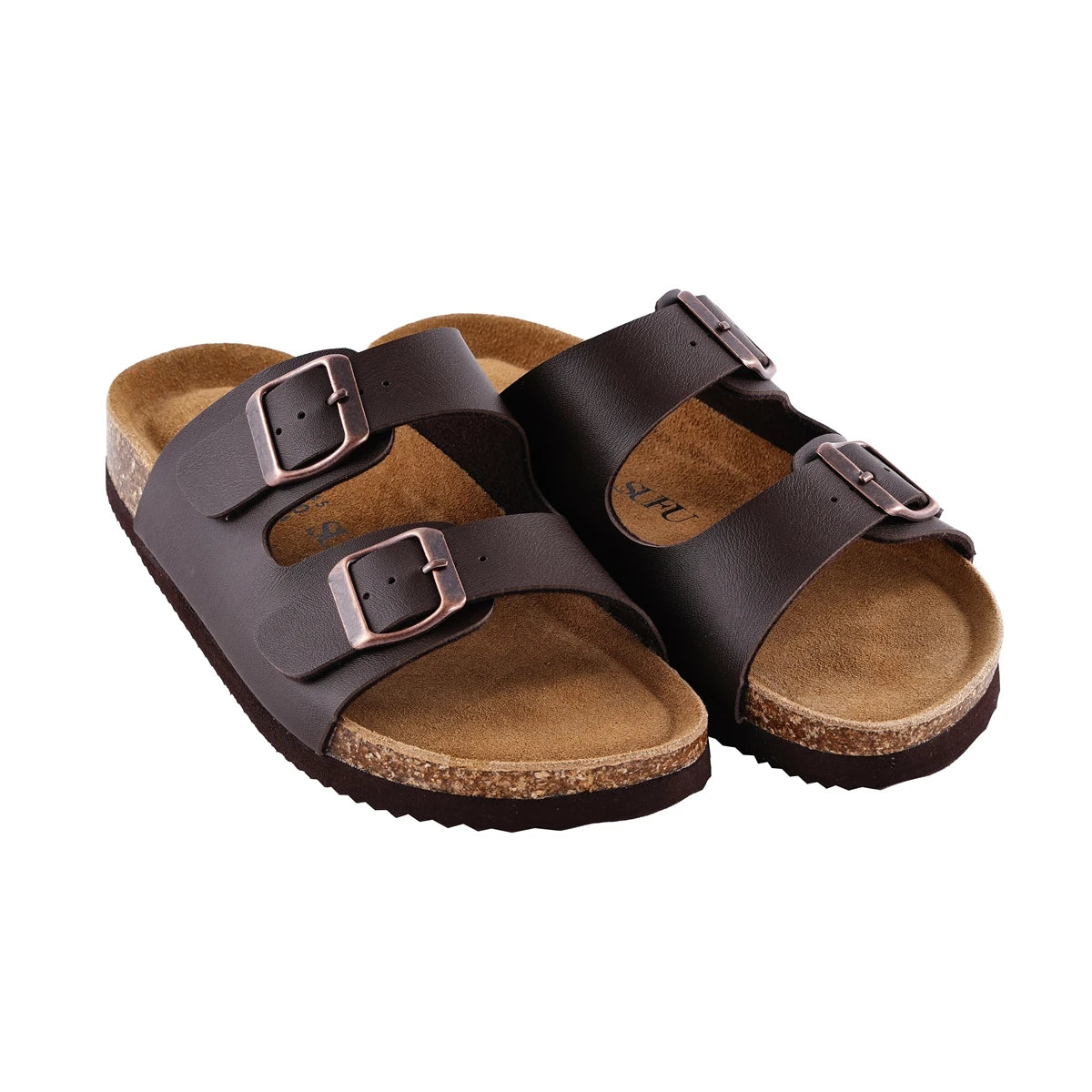 Leather Cork Flip-flop sandals for women